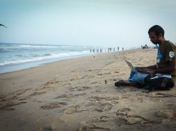 Yuvi_working_on_beach_1